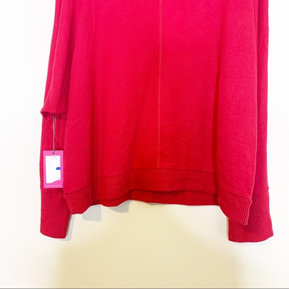 NWT Vince Camuto Red Snap Button Trim Dolman Sleeve Sweater XL - Picture 9 of 12